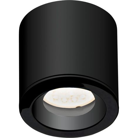 Spot plafond moderne noir FORM 1xGU10 IP65 Maxlight (1/3)