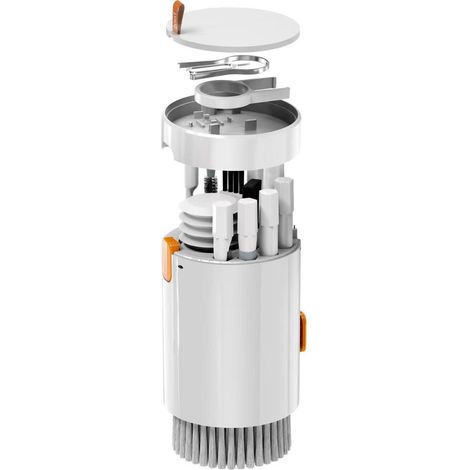 Nettoyeur Électronique 20 En 1, Kit Multifonction avec Spray, Tampon Microfibre, Accessoires pour Clavier, Écran, Casques Audio, Caméra, Élimine Poussière et Graisse Professionnel, Boîte Portable (1/5)