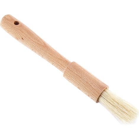 Wooden Barbecuing Brush Baking Brush Oil Sauce Butter Kitchen Tool(Round Handle)
