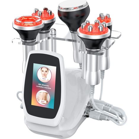 Machine de cavitation 5 en 1 80 K pour sculpter le corps, brûler les graisses, par radiofréquence, raffermir la peau, raffermir le contour du visage, réduire les rides, machine de cavitation (1/5)