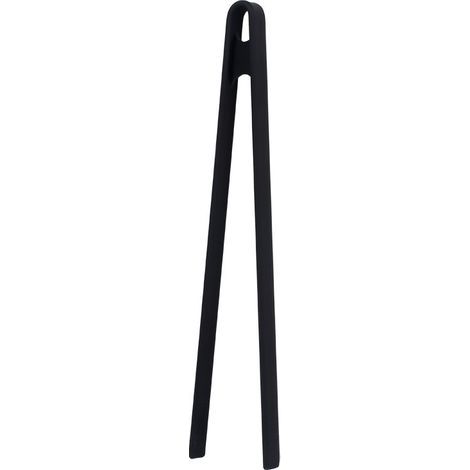 Küchenzange, 29,5 cm, schwarz. Küchenutensil zur Zubereitung von Speisen. Hitzebeständig und spülmaschinenfest. (1/5)