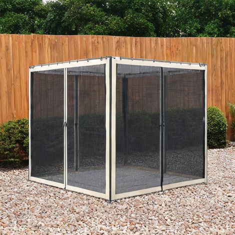 Tonnelle de jardin preto en poliéster Nylon (1/5)