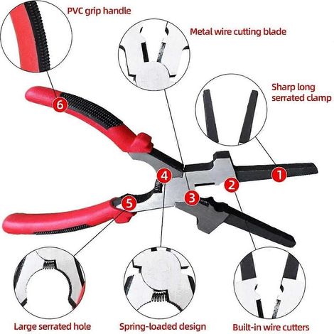 Pince de soudage MIG de 20 cm + support magnétique pour torche de soudage MIG (1/5)