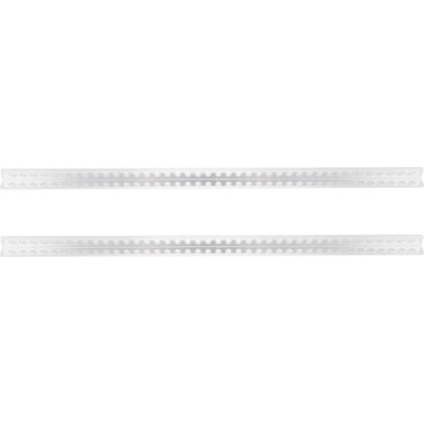 Poutre en L 40 trous 12x12mm, longueur 328mm, vendue par paire - Profilé aluminium robuste pour structures, bricolage et supports modulaires. (1/5)