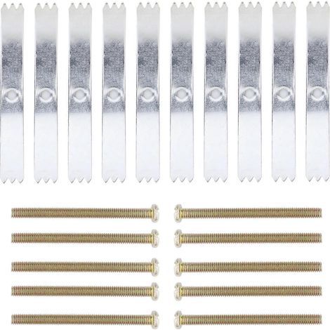 Reparaturset für das schwarze Gehäuse des Type 86 (20-teilig) mit 20 Schrauben – 7,6 x 1,8 cm – Silber (1/4)