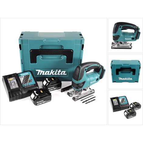 Makita DJV 180 RFJ Akku Stichsäge 18V + 2x Akku 3,0Ah + Ladegerät + Makpac (1/5)
