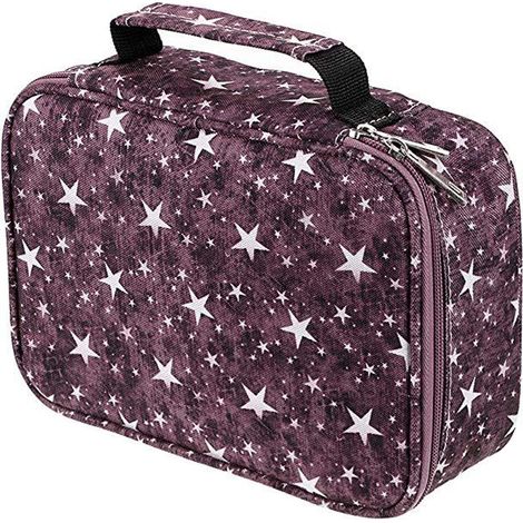 Boite A Crayons - Boite De Rangement Pour Crayons A Colorier Avec Poignee Reglable Et Compartiments Organises - 167 Emplacements Pour Crayons + 3 Grandes Cases - 1 Unite (1/5)