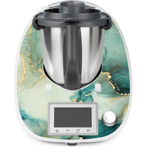 Stickers Thermomix TM5 - Effet Marbré - Adhésif MAT (1/2)