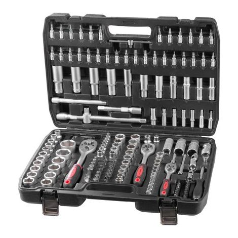Werkzeugsatz Strend Pro, 172-teilig, Steckschlüssel, Bits, Ratsche, im Koffer