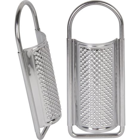 wenco Grattugia per noce moscata in acciaio inox 15 cm, argento, perfetta per grattugiare finemente noce moscata, cannella e spezie, durevole, lavabile in lavastoviglie, salvaspazio, ideale per (1/4)