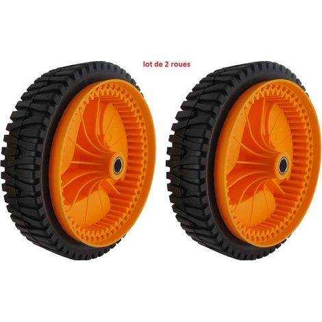 Lot de 2 roues avant tondeuse Mc Culloch réf. 532402936 - 583719401 (1/2)