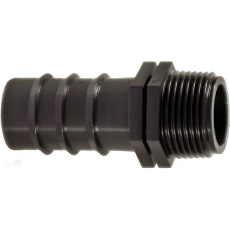 50PZ RACCORDO MASCHIO PER TUBO IN POLIETILENE mm. 25x1