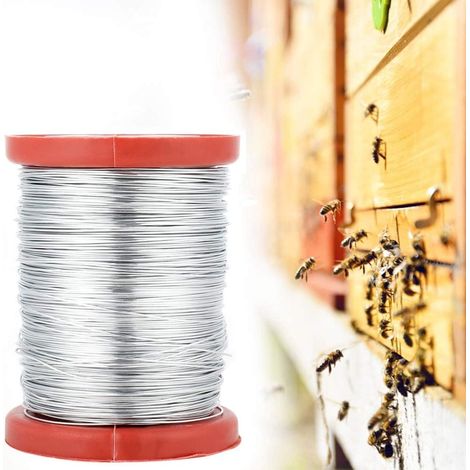 Filo da 0,5 mm in acciaio inossidabile per uso esterno Telaio in acciaio inossidabile per strumenti di intelaiatura dell'arnia per apicoltura (filo in acciaio inossidabile) (1/5)