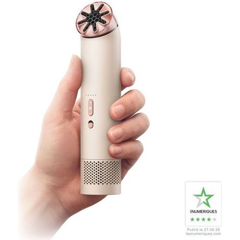 Ventilador - Dyson - HushJet Mini Cool - 40 W - 5 velocidades - 3 en 1: de mano / portátil / de pie - Autonomía 6h - Rosa (1/5)