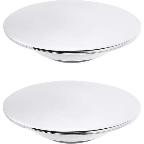 Ensemble de 2 couvercles bonde d'évier en acier inoxydable , fermeture ronde à clapet matériau antir (1/5)