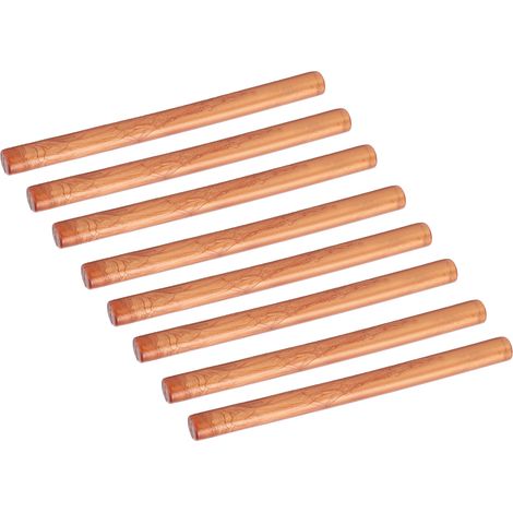 10 Stück Siegelwachsstäbchen, praktische, rauchfreie, flexible Heißsiegelstäbe für Umschläge, Karten und Manuskripte, Messinggold (1/5)