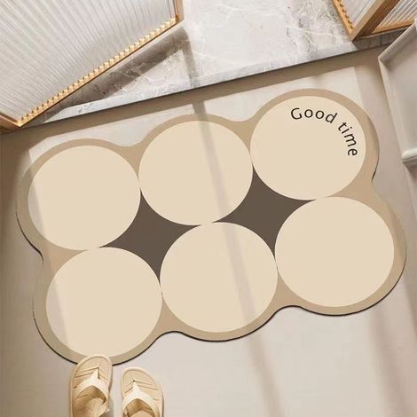 Tapis De Bain En Terre De Diatomée - Tapis Absorbant Pour Entrée De Salle De Bains Et Douche - Dimensions 40 X 60 Cm - 1 Pièce (1/4)