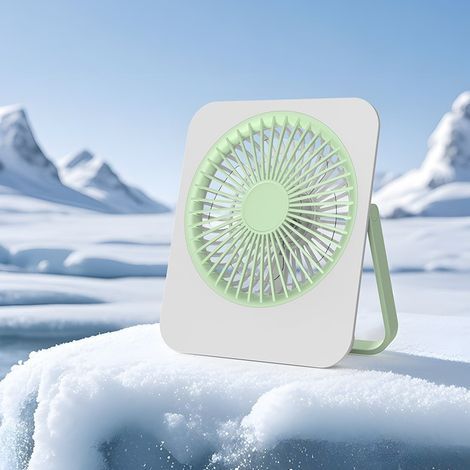 Petit ventilateur de bureau, vent fort, silencieux, extérieur, portable, fin, rechargeable par usb, mini ventilateur mural (1/5)