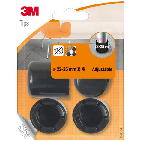 3M - 4 PIEDINI ADATTABILI NERI D.22-25