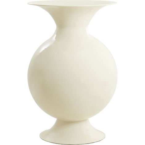 Vaso in metallo lucido color crema Ø45x71 cm Light & Living