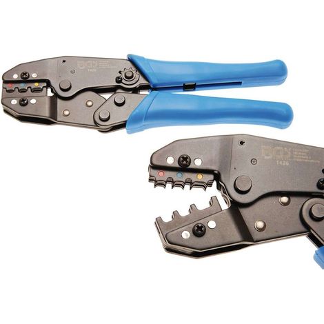 BGS Kabelschuhzange mit Ratschenfunktion für isolierte Kabelverbinder 0,5 - 6 mm² (1/3)