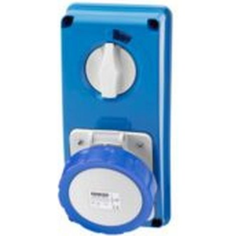 Presa interbloccata Gewiss verticale 2P+T 32A IP67 GW66315N