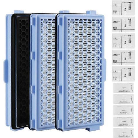 HEPA-Filter für Miele Compact C1 & C2, Complete C2 & C3, S8340, mit 5 Motorfiltern und 5 Air Clean-Filtern. (1/5)