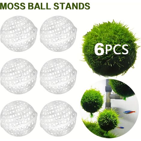 Lot de 6 supports pour boules de mousse d'aquarium – Boules de plantation pour plantes aquatiques (5 cm) pour aquascaping (1/5)