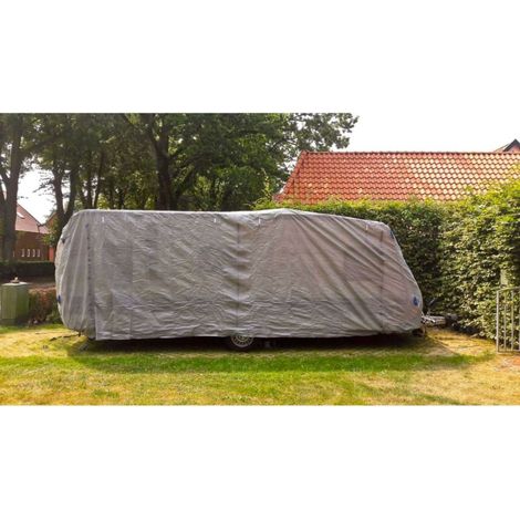 Hochwertige Wohnwagen Abdeck Plane Gr. XL imprägniert Schutz Hülle PP-Vliesstoff (1/4)
