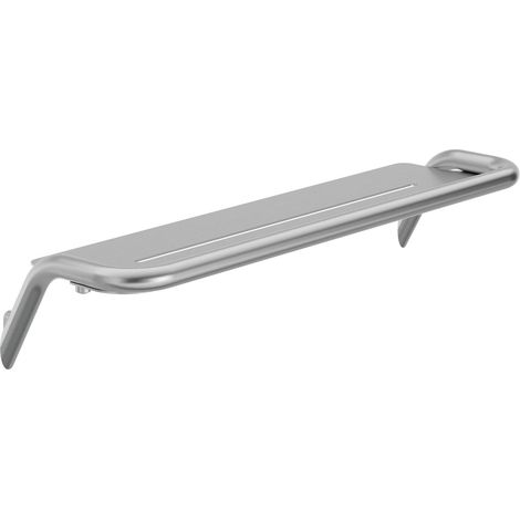 Deante Silia estantería de pared acero cepillado 44 cm