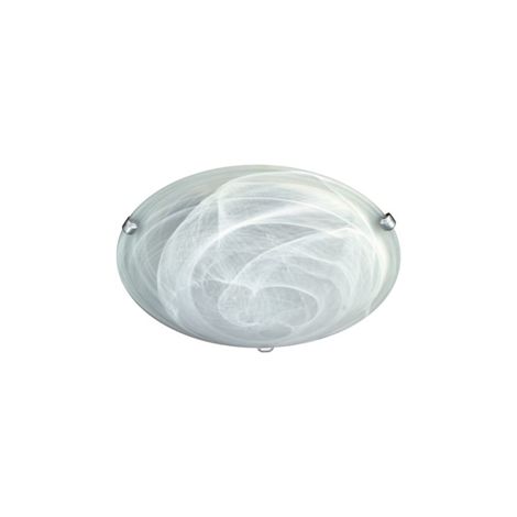 ASHLEY ZARA 70748/02/47 cm 40 vetro Albastro Bianco Ganci Acciaio