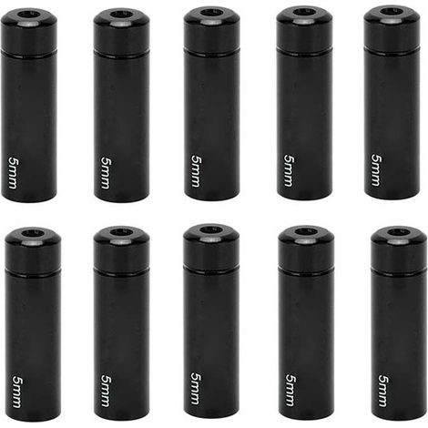 10 Capsuchons Aluminium 5mm pour Câbles de Frein VTT Vélo Route - Lot Anti-Rouille (1/5)