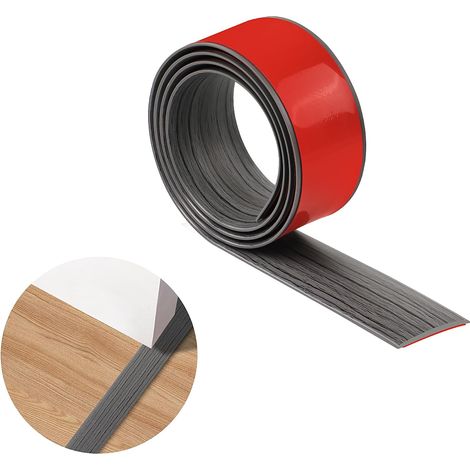 Bandes de Seuil en PVC - 1 Pièce - Matériau Souple et Résistant - Transition Sol Auto-adhésive - Portes Fenêtres Intérieurs - Largeur 4cm ou 5cm (1/5)