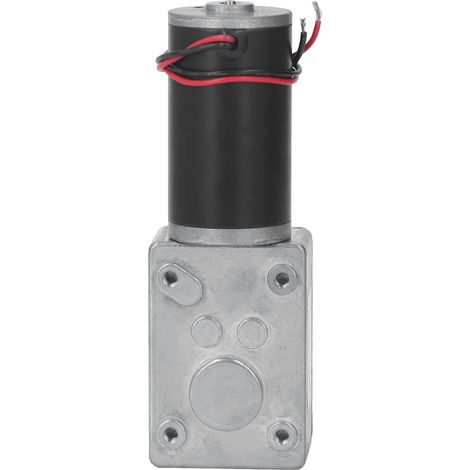 Moteur à courant continu à engrenages, rotation avant/arrière, autobloquant, bobine en laiton et alliage d'aluminium, arbre unique, réduction de vitesse, 24 V CC, 160 tr/min (1/5)