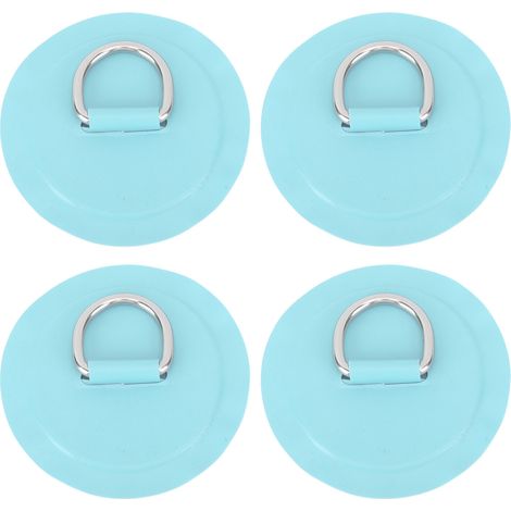 Patch Ronde D Ring Léger en PVC pour Bateau Gonflable, Planche de Surf ou Paddle, 4 pièces Vert Menthe