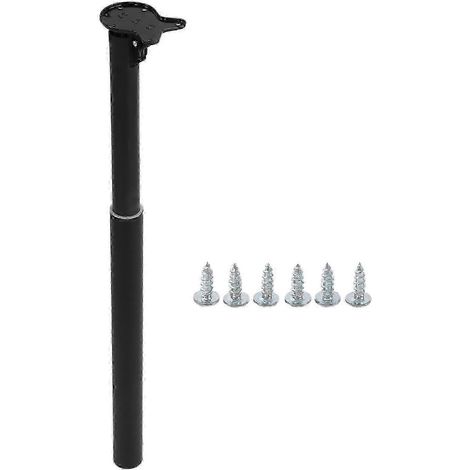 Pieds de table réglables, table pliante, support réglable en hauteur, acier inoxydable noir, résistant aux chocs, convient aux camping-cars et aux yachts. (1/5)
