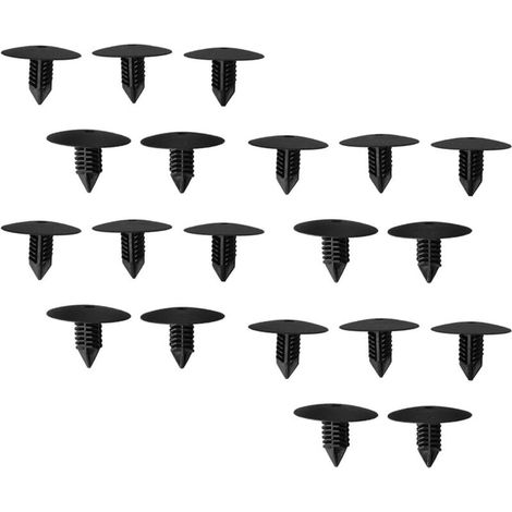 20 clips universales para molduras de puertas, parachoques y guardabarros de coche, accesorios de plástico para automóvil, accesorios universales para coches (1/5)