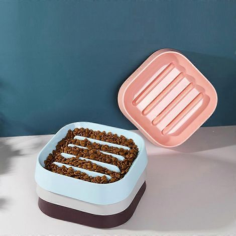 Gamelles anti-glouton portables, antidérapantes et étanches pour chats et chiens, multicolores (1/4)