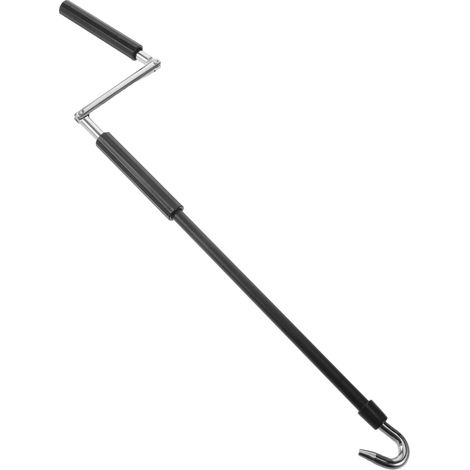 Manivelle pour Store Enrouleur Pare-Soleil : Tige rotative avec Crochet, Manche d'ouverture de 50 cm, Fonctionnement Manuel, Gain de Place pour systèmes de Stores enrouleurs en (1/5)