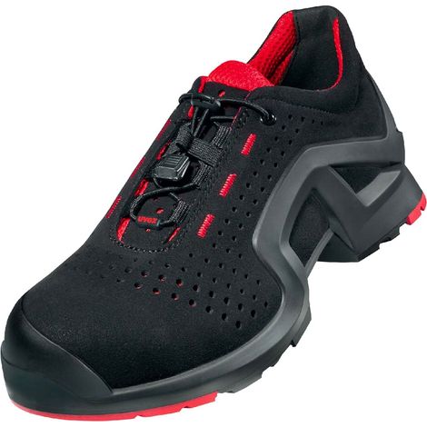 Scarpe antinfortunistiche Uvex 1 S1P SRC ESD 85192 - 43 - Nero/Rosso (1/2)
