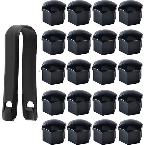 Cache-écrous de roue pour Chevrolet Corvette C8 2020-2025 - Noir brillant (1/5)