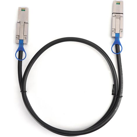 Câble adaptateur serveur Mini SAS 26P SFF8088 vers SFF8088 26P 1 mètre Stockage de données haute vitesse (1 mètre) (1/5)