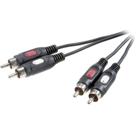 SpeaKa Professional SP-7869760 Cinch Audio Anschlusskabel [2x Cinch-Stecker - 2x Cinch-Stecker] 0.50