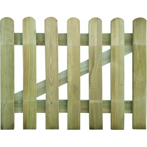 Cancelletto in legno di pino impregnato per esterno cm 100xH80 (1/3)