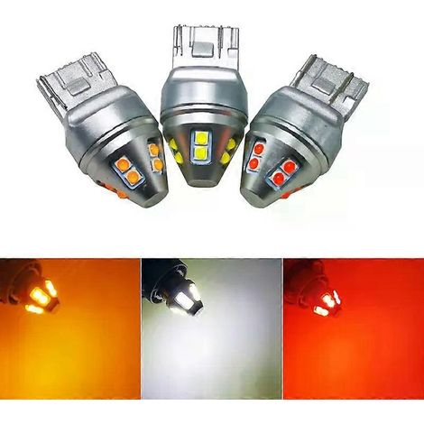T20 LED 7440 7443 T25 3157 Glühbirne W21W W21/5W WY21W P27 7W LED 3030 Chips Automatische Rückfahrleuchte Tagfahrlicht Blinker 12V (1/4)