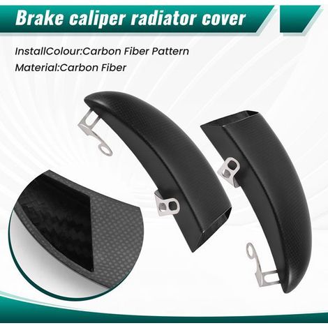 1 pair of cooling ducts for Honda, Kawasaki, and Yamaha carbon fiber motorcycle brake discs (1/5)