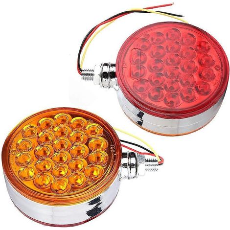 Feu de position latéral double face à 48 LED avec fixation par un seul boulon, réfléchissant et étanche, pour remorques de camions