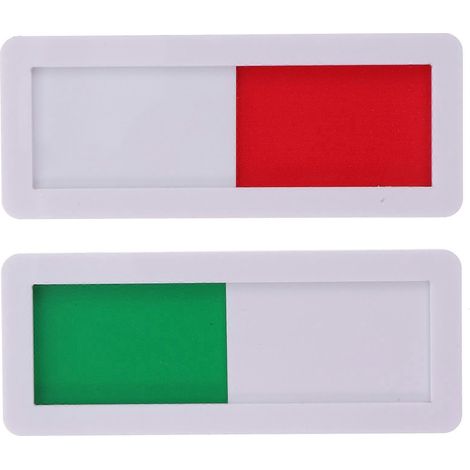 2 panneaux de porte coulissante ouverte/fermée pour salle de conférence - Indicateur de confidentialité-10X4cm (1/3)
