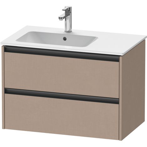 Duravit Ketho.2 bâti-support pour lavabo suspendu, 2 tiroirs,