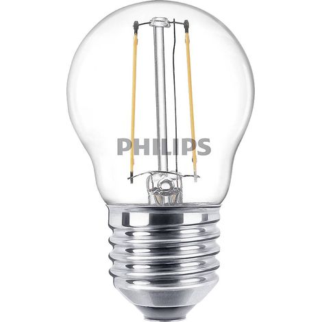 Philips Ampoule flamme transparente à filament 25W P45 E27 (1/5)